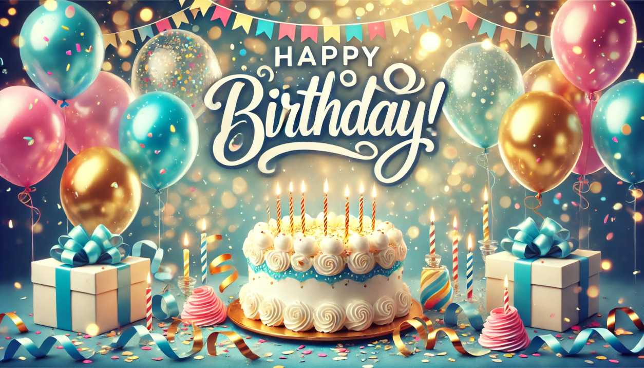 Neon Glow Birthday Celebration Card